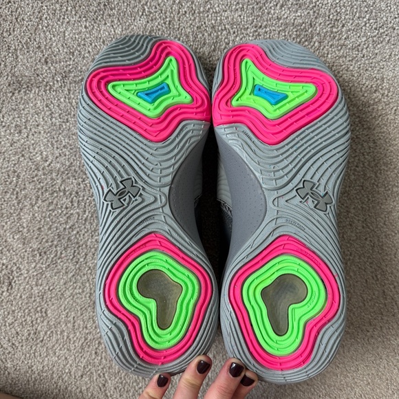 NIB Under Armour Men's Embiid One Gamer Night Gray Hovr Sneaker Size 13 - Picture 4 of 7